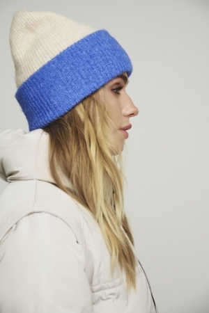 beige blue